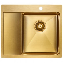 Кухонная мойка Paulmark Flank золотой матовый PM225951-BGR