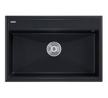 Кухонная мойка Paulmark Stepia черный металлик PM117551-BLM