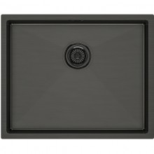 Кухонная мойка Paulmark Next вороненая сталь PM215444-GM