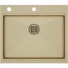 Кухонная мойка Paulmark Brim Pro золотой матовый PM705951-BG
