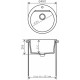 Кухонная мойка Polygran Atol-460 серый 678880