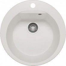 Кухонная мойка Polygran Atol-520 белый хлопок 627451