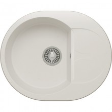 Кухонная мойка Polygran Atol-620 белый хлопок 678972