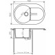 Кухонная мойка Polygran Atol-760 черный 679016