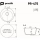 Кухонная мойка Practik серый PR-475-003