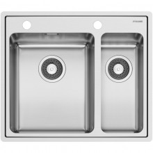 Кухонная мойка Pyramis Pella 1 1/2B полированная сталь 108910201