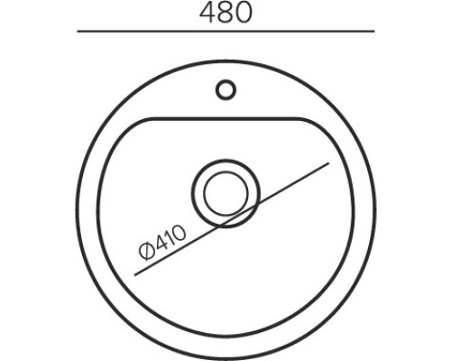 Кухонная мойка Quartz Bond Bond-480 дым 688216