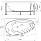 Акриловая ванна 160x90 см правая Radomir Орсини 1-01-0-2-1-032