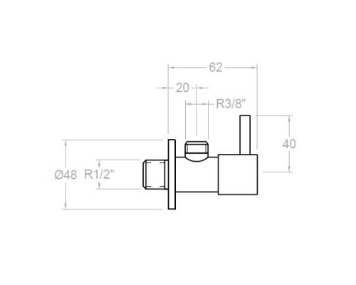 Угловой вентиль 1/2"×3/8" Ramon Soler 3788