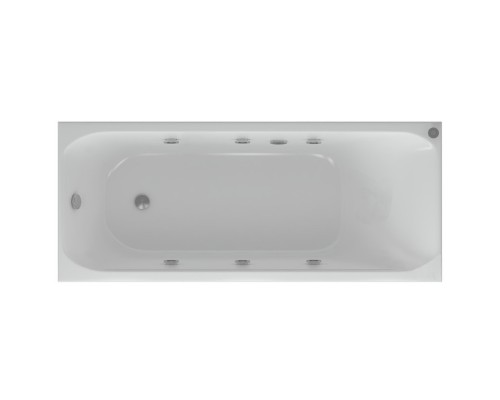 Акриловая гидромассажная ванна 150x70 см пневматическое управление премиум форсунки Aquatek Альфа-150