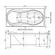 Акриловая ванна 180x80 см Aquanet Grenada 00205395