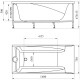 Акриловая ванна 160x75 см Radomir Фелиция 2-01-0-0-1-204
