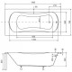 Акриловая ванна 130x70 см Besco Aria WAA-130-PA