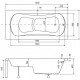 Акриловая ванна 120x70 см Besco Aria Rehab WAR-120-PA