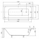 Акриловая ванна 120x70 см Besco Modern WAM-120-MO