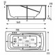 Акриловая ванна 170x81,5 см Vagnerplast Max Ultra VPBA178ULM2X-04