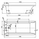 Акриловая ванна 170x75 см Vagnerplast Veronela VPBA170VEA2X-04