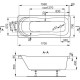 Акриловая ванна 170x70 см Vagnerplast Penelope VPBA177PEN2E-04