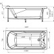 Акриловая ванна 168,5x78 см Radomir Ларедо 1-01-0-0-1-027