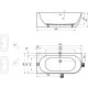 Акриловая ванна 170x80 см L Ravak Freedom Corner XC00100041