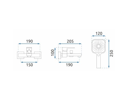 Смеситель для ванны Rea Orix REA-B5133