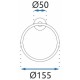 Кольцо для полотенец Rea Mist REA-80027