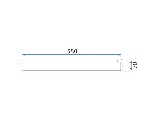 Полотенцедержатель 63 см Rea Mist REA-80016