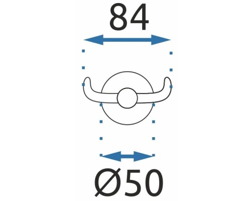 Крючок двойной Rea Mist REA-80020