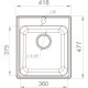 Кухонная мойка Reflection Quadra белый RF0243WH