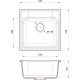 Кухонная мойка Reflection Etude серый RF0353GR