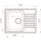 Кухонная мойка Reflection Prima черный RF0460BL