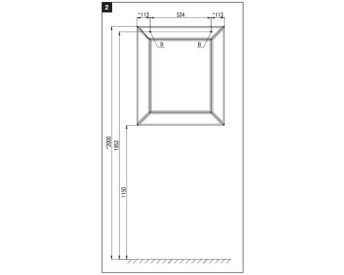 Зеркало 75x85 см Roca America Evolution L ZRU9302950