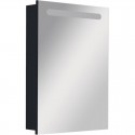 Зеркальный шкаф черный глянец 60,6x81 см L Roca Victoria Nord Black Edition ZRU9000098