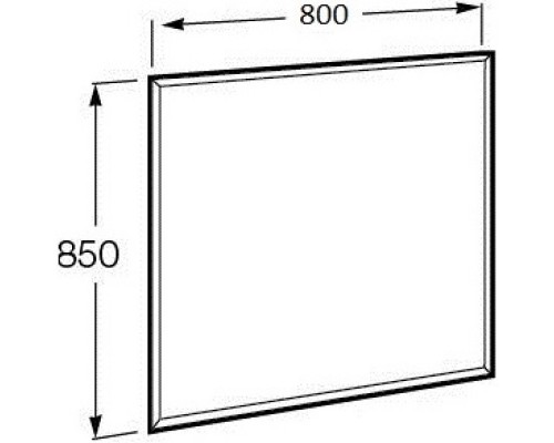 Комплект мебели белый глянец 80 см Roca Domi 857536806 + 32799C000 + 812363000