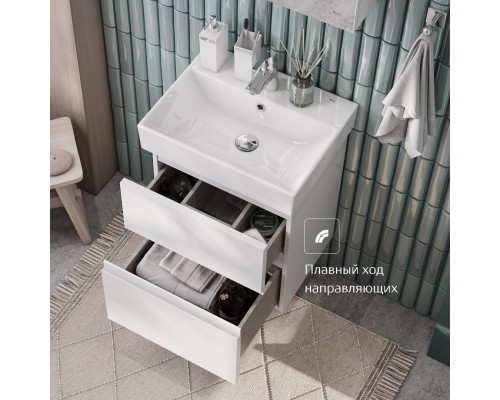 Комплект мебели белый матовый 60 см Roca Oleta A857639501 + 3274C400Y + A857645501