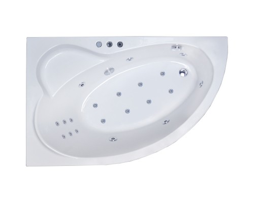 Акриловая гидромассажная ванна 170x100 см L Royal Bath Alpine De Luxe RB819102DL-L