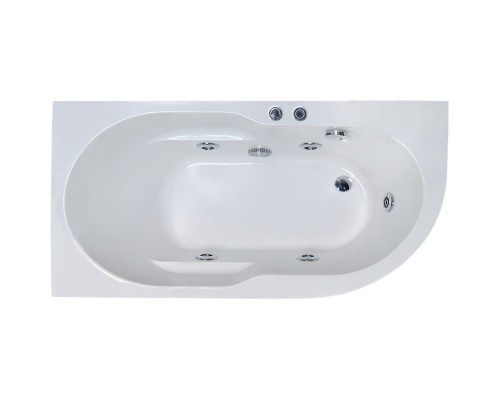 Акриловая гидромассажная ванна 138x79 см L Royal Bath Azur Standart RB614200ST-L