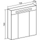 Зеркальный шкаф 75x75 см белый Runo Парма 00000001148