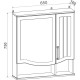 Зеркальный шкаф 65x75 см бежевый Runo Марсель 00-00001220