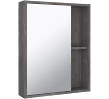 Зеркальный шкаф 52x65 см железный камень L/R Runo Эко 00-00001324
