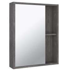 Зеркальный шкаф 52x65 см железный камень L/R Runo Эко 00-00001324