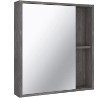 Зеркальный шкаф 60x65 см железный камень L/R Runo Эко 00-00001325