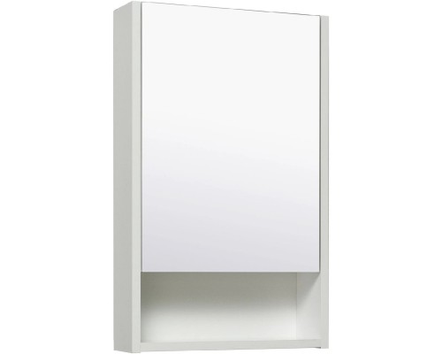 Зеркальный шкаф 40x65 см белый R Runo Микра УТ000002341