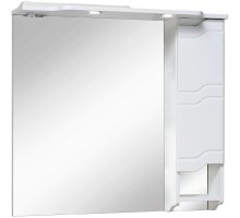 Зеркальный шкаф 85x80 см белый R Runo Стиль 00000001116