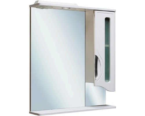 Зеркальный шкаф 60x80 см белый R Runo Толедо 00000001040