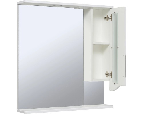 Зеркальный шкаф 60x80 см белый R Runo Толедо 00000001040