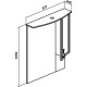 Зеркальный шкаф 87,7x105 см белый R Runo Севилья 00000000595