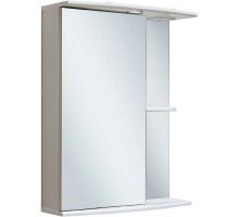 Зеркальный шкаф 55x75 см белый L Runo Николь 00000000037