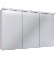 Зеркальный шкаф 105x70 см белый Runo Лира 00-00000254