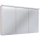 Зеркальный шкаф 105x70 см белый Runo Лира 00-00000254